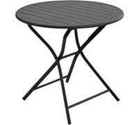 Table de jardin ronde pliante aluminium - Globe - Ø 80 cm - 2 personnes