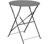 Proloisirs Table Ronde en Acier 60 cm Cuba