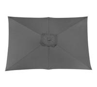 PROLOISIRS Toile Parasol Mat Droit 3x2 par 6 Polyester 200gr SD - Gris Gris