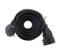 Zenitech - Prolongateur 16A 2P+T HO5VV-F 3G1,5 mm² Noir 10 m