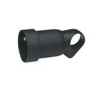 Prolongateur 2P+T + anneau - 16A - noir LEGRAND