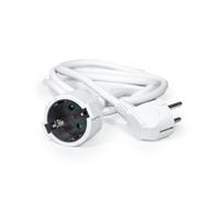 Prolongateur blanc H05VV-F 3 x 1,5 mm 2 m 3680 W 16 A