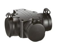 Prolongateur caoutchouc 3 prises de courant 2P+T 16A IP44 IK08 avec anneau de suspension