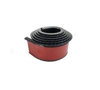 Prolongateur D'arc Garniture Passage Roue Universel En Fibre Carbone Noire Garde-boue Évasé Bande Protection En Caoutchouc Pour Sourcils Roue Voiture VNRQJLSN(3.8CM Black)