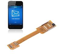 Prolongateur de Carte SIM, Prolongateur de Carte SIM Ultra Mince doré, Prolongateur de Câble FPC Plat Souple Nano SMI vers Carte SIM Standard pour Phonone Cellulaire