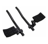 Prolongateur De Cintre Contre La Montre 31,8-25,8 Alu Noir Mat Position Basse Avec Repose Bras