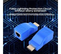Prolongateur de connecteur femelle compatible HDMI, convertisseur d'extension de câble, réseau HD 1080p