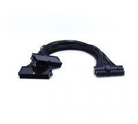 Prolongateur de démarreur à trois câbles PSU, 30CM, ATX 20 + 4 24 broches, convertisseur élévateur