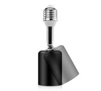 Prolongateur de douille d'ampoule en céramique e27, support de lampe à visser de 3,5 pouces pour lampes de table, plafonniers, éclairage suspendu, utilisation intérieure et extérieure (Noir, 1)