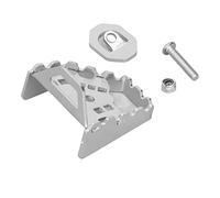 Prolongateur de Pédale de Frein de Moto Remplacement de L'accessoire de Remontage D'extension de Pédale de Levier de Frein à Pied pour CRF1000L Africa Twin 14-19(Argent)