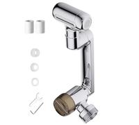 Prolongateur de Robinet pour Salle de Bain,Aérateur 4 Fonctions avec Filtre | Robinet orientable à 1080 degrés avec facial le haut et filtre,pour Cuisine Salle de Bains Douche Appartement