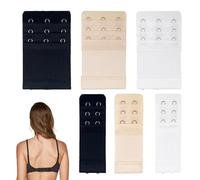Prolongateur de Soutien-Gorge Femme Rallonge ajustable pour soutien-gorge | Élastique Doux Boucle Extension 2 Crochets 3 Crochets Bretelle Confortable Grossesse Allaitement Corset Maillot de