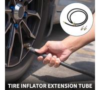 Prolongateur De Tube Pour Gonfleur De Pneus De Voiture 0,305 Pouce X 32 Tpi Adaptateur De Valve De Pneu De Pompe À Air Durable Noir 1 Ensemble 145 Cm 12,6 Mm Od Indégonflable