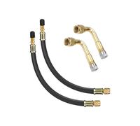 Prolongateur De Valve De Pneu | Adaptateur Portable De Gonflage Rapide - Jeu de Prolongateurs de Tige de Valve pour Pompe à Pneu - pour Voiture Camping-Car Camion SUV Pick-up Remorques Auto Véhicule M
