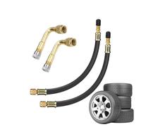 Prolongateur De Valve De Pneu | Adaptateur Portable De Gonflage Rapide | Jeu de Prolongateurs de Tige de Valve pour Pompe à Pneu - pour Voiture Camping-Car Camion SUV Pick-up Remorques Auto Véhicule M