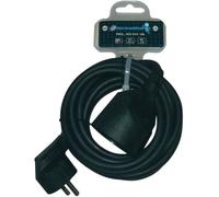 Prolongateur domestique HO5VVF - 3x1.5 mm² - 3 m - noir