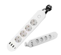 Prolongateur Européen, Adaptateur de Voyage Multiport pour l'europe, Extenseur de Prises Portable Multifonction pour Appareils Électriques Téléphones