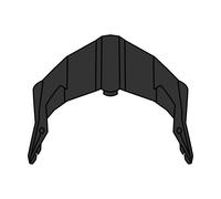 Prolongateur Frontino Long Noir Casque Airoh Aviator 3