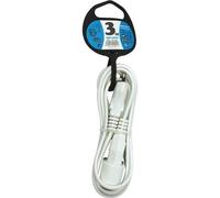 Zenitech Rallonge domestique 3 m – 1380 W (6 A) – Blanc