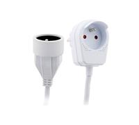 Zenitech - Prolongateur HO5VV-F 3m avec prise gigogne - Blanc