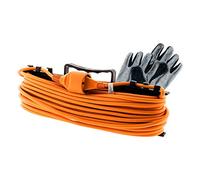 Prolongateur Jardin 2x1,5mm² 25m - Orange - Zenitech