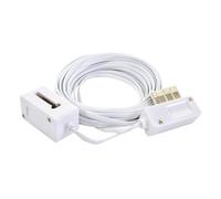 Prolongateur lisse gigogne 10m 6 plots blanc