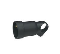 - Prolongateur plastique 2P+T 16A à anneau - Noir
