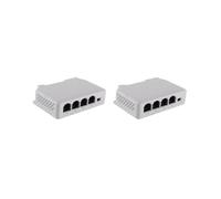 Prolongateur PoE Passif En Cascade IEEE802.3Af 1 à 3 pour Prolongateur de Transmission de Port IP pour Commutateur POE NVR IP (2 Pièces)