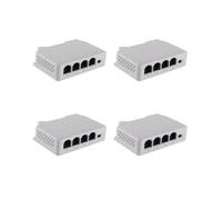 Prolongateur PoE Passif en Cascade IEEE802.3Af 1 à 3 pour Prolongateur de Transmission de Port IP pour Commutateur POE NVR IP (4 Pièces)