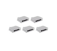 Prolongateur PoE Passif En Cascade IEEE802.3Af 1 à 3 pour Prolongateur de Transmission de Port IP pour Commutateur POE NVR IP (5 Pièces)