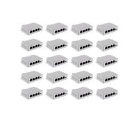 Prolongateur PoE Passif en Cascade IEEE802.3Af 1 à 3 pour Prolongateur de Transmission de Port IP pour Commutateur POE NVR IP (20 PièCes)