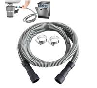 Prolongateur pour Flexible de Vidange de Lave-Vaisselle | Tuyau de Remplacement Robuste avec Collier pour Lave-Vaisselle - Accessoire de Remplacement pour Hôtel Maison Location Dortoir Appartement