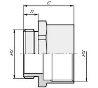 Prolongateur pour presse-étoupe LAPP 52020940 PG9 PG9 Polyéthylène 100 pc(s)