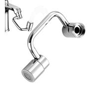 Prolongateur Robinet, Aérateur En U Rotatif 1440°, Modes De Doubles, Adaptateur Universel Pour Cuisine Et Salle De Bain, Construction Métallique, Fournis Avec Outils D’Installation, 7x5x11cm