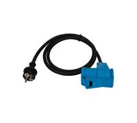 Protec - Prolongateur Schuko CEE P17 1,5m IP44 - Noir/Bleu