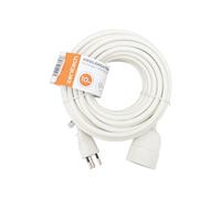 Zenitech - Prolongateur Suisse T12/T13 H05VV-F 3x1,5mm² 10m - Blanc