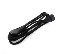 Prolongateur Textile fiche Plate 3m ou 5m - Plusieurs Coloris - Chacon (Noir, 5m)