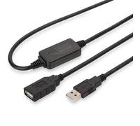 USB Rallonge [1X fiche mâle A USB 2.0 - 1x fiche femelle A USB 2.0] 10 m noir Digitus