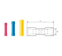 Prolongateur Weidmüller 9200510000 LIB 6B26 VF 4 mm² 6 mm² entièrement isolé jaune 100 pc(s)