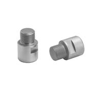 Prolongateurs axe de pédale inoxidable gauche et droite Ergotec Argenté