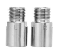 Prolongateurs de Pédales pour Vélo de Montagne, 2 Pièces Acier Chrome Molybdène 20mm Argent, Protection de Manivelle et Filetage, pour VTT, Vélo Route et Pliant