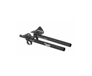 Prolongateurs Plats Aluminium Deda Parabolica 0 Alta S-Bend 31.7 Mm Noir