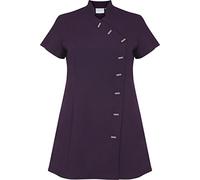 Proluxe Essentials Tunique croisée - Uniforme pour Salon de beauté/Coiffure/Massage/Spa/Salon de manucure - Violette - 22