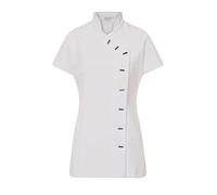 Proluxe Essentials Tunique croisée - Uniforme pour Salon de beauté/Coiffure/Massage/Spa/Salon de manucure - Blanche - 24