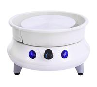 Promachineory Tourne-disque de poterie - 120 W - En céramique - Argile - Machine à poterie électrique - Blanc