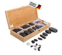 PROMAFIT Kit Pierres Chaudes - Pierres de Massage Basalte (64 Pièces)
