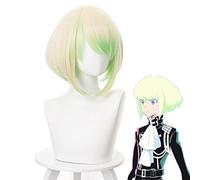 PROMARE Mad Burnish Lio Fotia Cosplay perruque 35 cm dégradé court droit résistant à la chaleur cheveux synthétiques Anime Costume perruques + casquette de perruque 402
