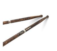 ProMark Baguette Batterie - Tim Fairbanks Baguettes Batterie - FireGrain - Pas de vibrations excessives - Finition laquée, Grande pointe ronde, Bois de hickory - 1 Paire