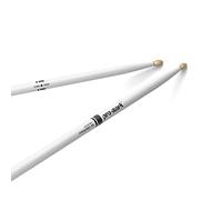 Promark Paire de baguettes américaines Classic 5A en noyer blanc avec pointe en forme de gland, blanc, paire unique
