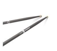 Promark Paire de baguettes américaines Rebound 5B en noyer blanc avec pointe en forme de gland, gris, paire unique